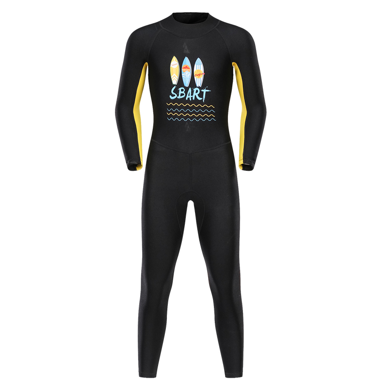 OEM Cute Printed 2mm Neoprene Wet Suit Anti-UV Diving Suit Children Spring Suit Kids Diving Swimming Surfing Wetsuit-SbartSbart