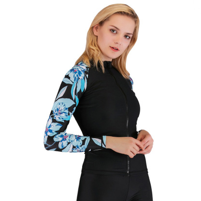 Sbart Surf Shirt Swimming Shirt Rash Vest Sun Protection Clothing Rush Guard UPF50+ Rashguard Printed Rash Guard For Women-SbartSbart