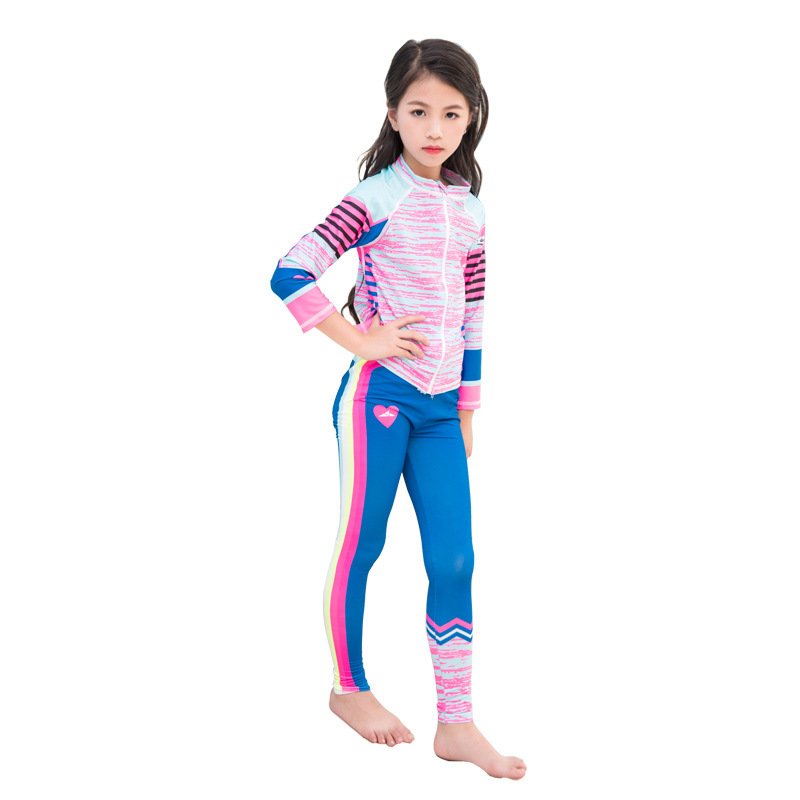 Kids Swim Shirt Set Custom High Quality Girls Rashguard Set Quick Dry Rash Vest Sets Kids Rash Guard Sets-SbartSbart