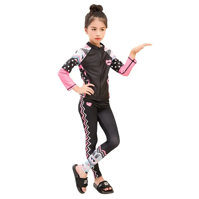 Kids Swim Shirt Set Custom High Quality Girls Rashguard Set Quick Dry Rash Vest Sets Kids Rash Guard Sets-SbartSbart