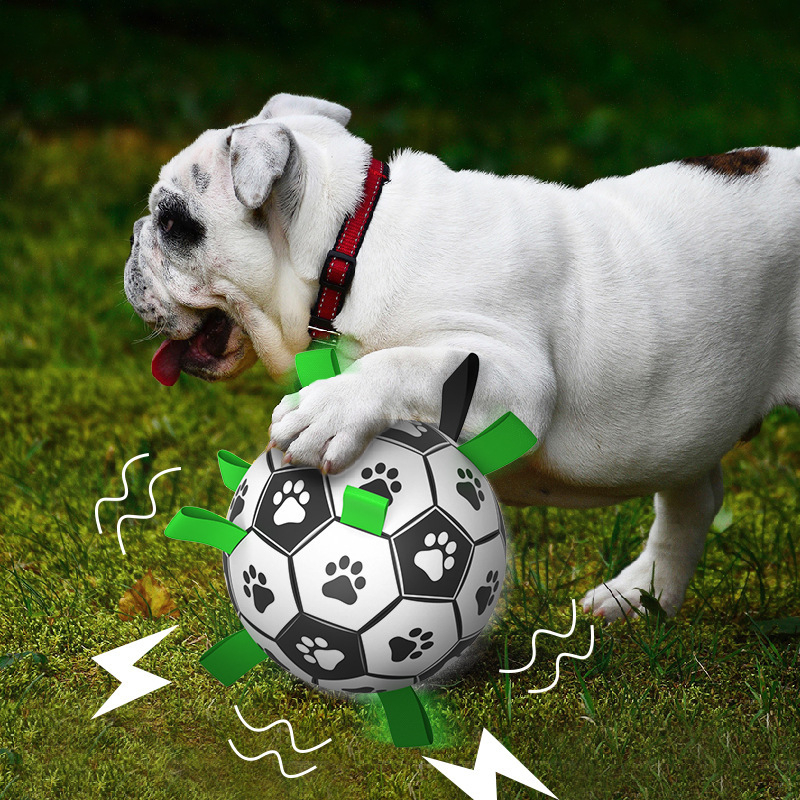 Dog toys interactive pet soccer toys with tongues for dogs outdoor training football