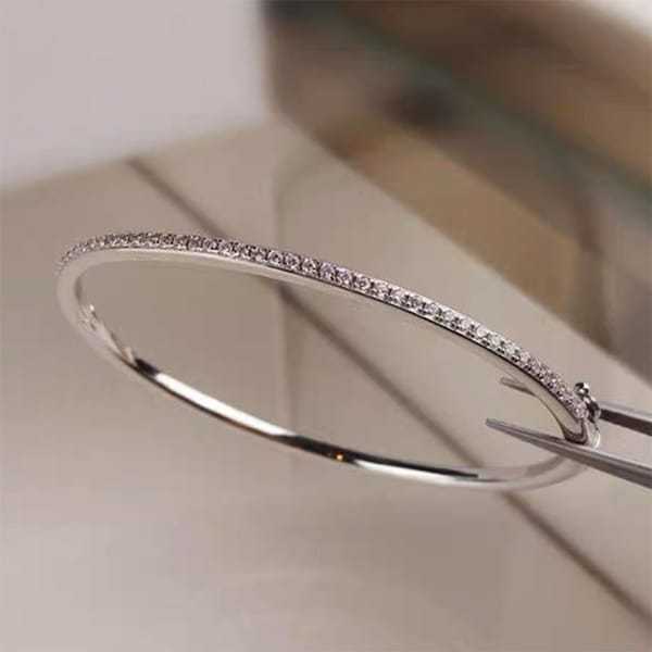 925 Sterling Silver Jewelry For Women Gold Bangle