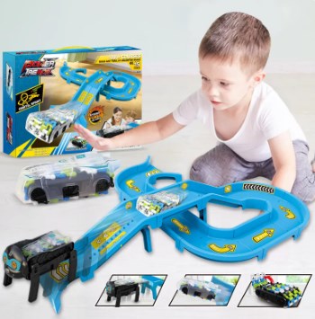 Automatic Walking Robot Dog Rail Car Toys