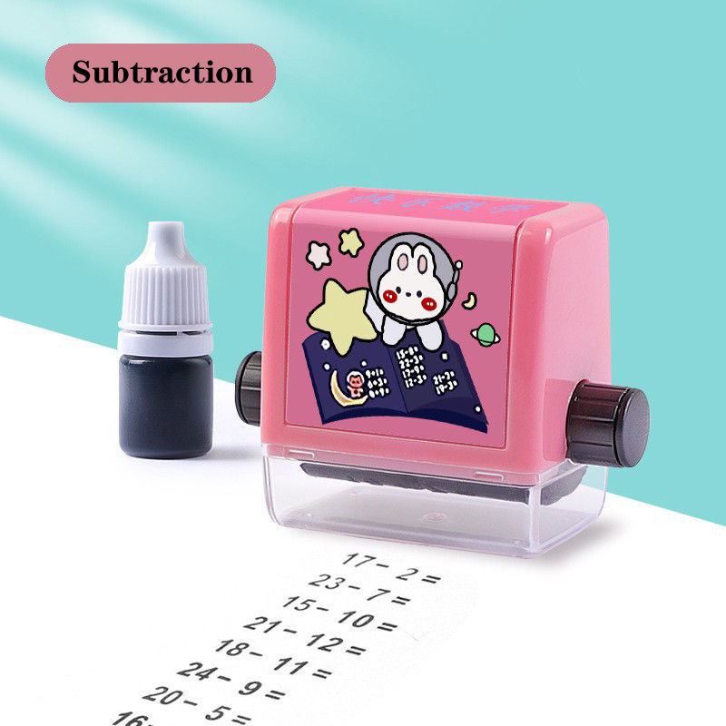 Math Roller Stamp Addition Subtraction Multiplication Division Practice Digital
