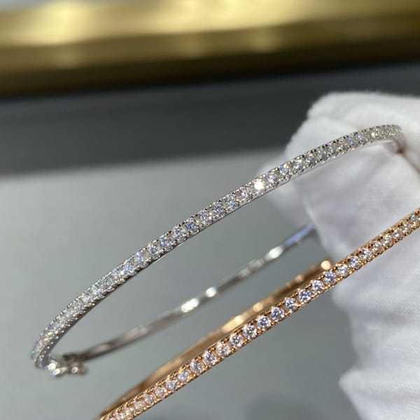 925 Sterling Silver Jewelry For Women Gold Bangle