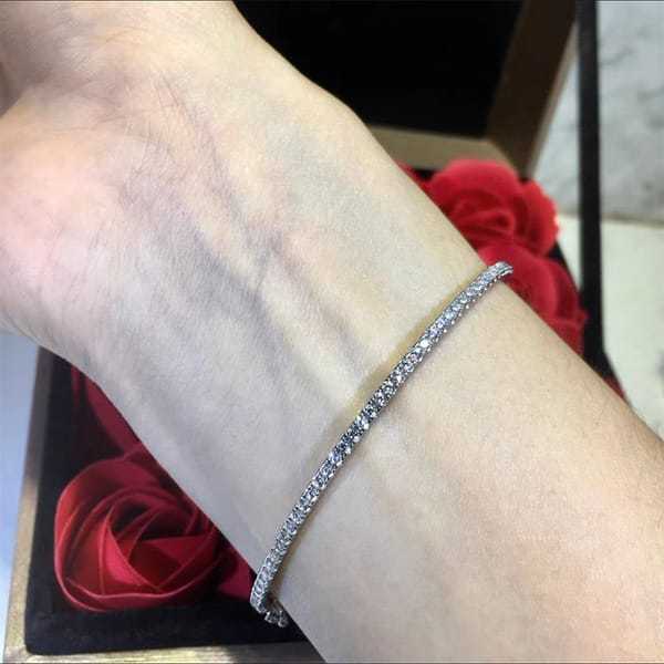 925 Sterling Silver Jewelry For Women Gold Bangle