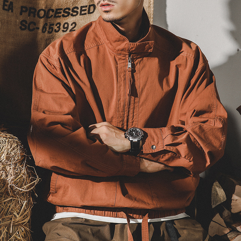 美式山系戶外城市通勤復古工裝夾克男春季ins潮牌衝鋒衣外套春秋