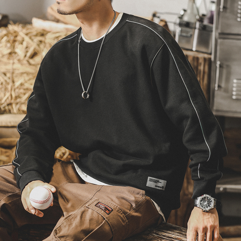 美式350g重磅衛衣男春季ins潮牌寬鬆大碼男裝復古上衣外套男春秋