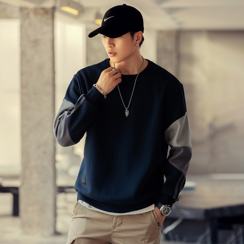 春秋ins潮牌重磅衛衣男士寬鬆潮流運動男生休閒寬鬆春季外套男