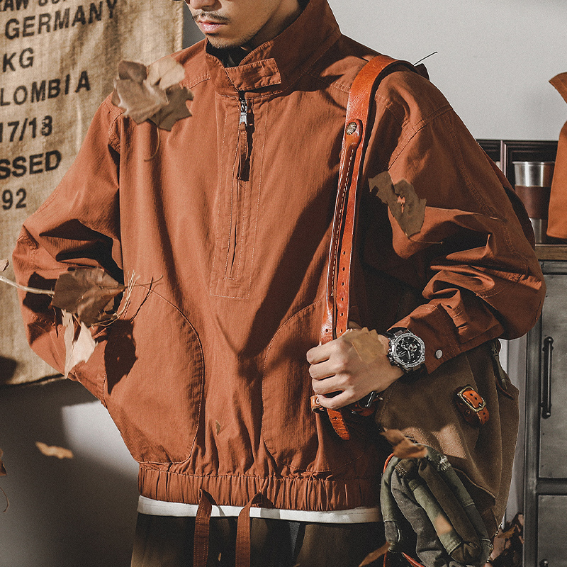 美式山系戶外城市通勤復古工裝夾克男春季ins潮牌衝鋒衣外套春秋