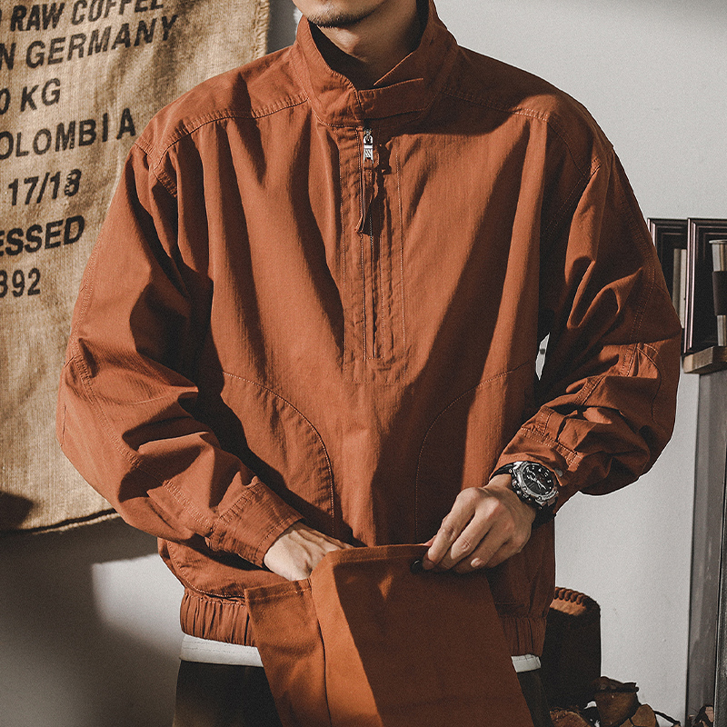 美式山系戶外城市通勤復古工裝夾克男春季ins潮牌衝鋒衣外套春秋