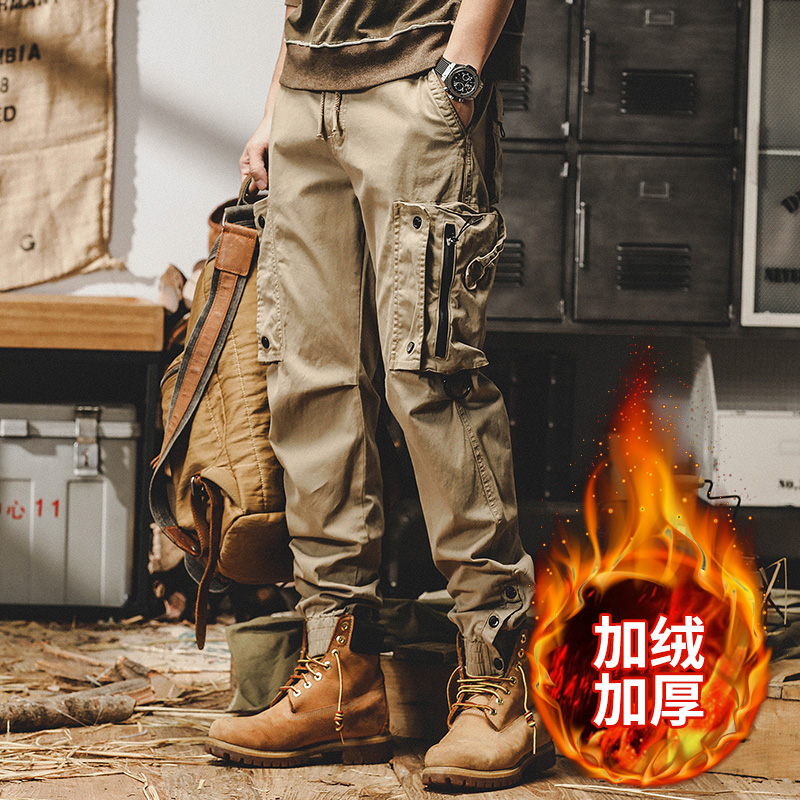 美式復古工裝褲子男春季2023新款機能城市戶外通勤山系戰術休閒褲