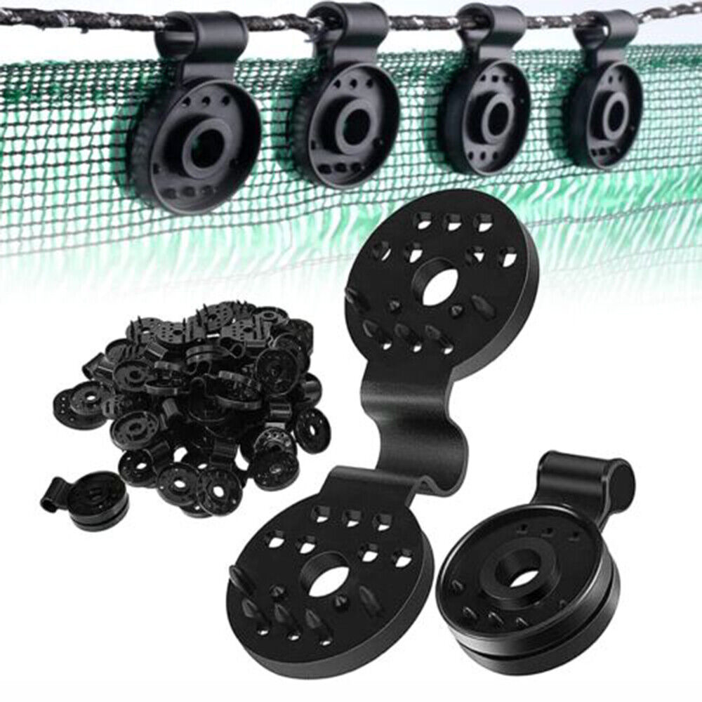 Shade Cloth Heavy Duty Lock Grip, 2023 New Shade Cloth Fix Plastic Clamp, Premium Tarp Clips Fence Fabric Clips for Greenhouse Outdoor Garden Netting, Anti Bird Netting, Sun Shade Net (100pcs)