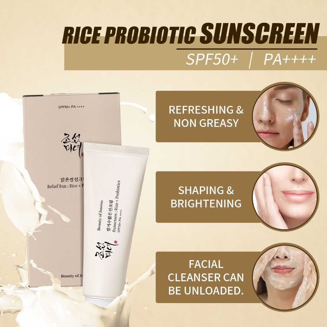 Beauty of Joseon Facial Sunscreens, Korean Sunscreen Spf 50+ PA++++ | Rice Probiotic Face Sunscreen | Water Resistant And Non-Greasy Korean Skincare Sunscreen Stick 50ml