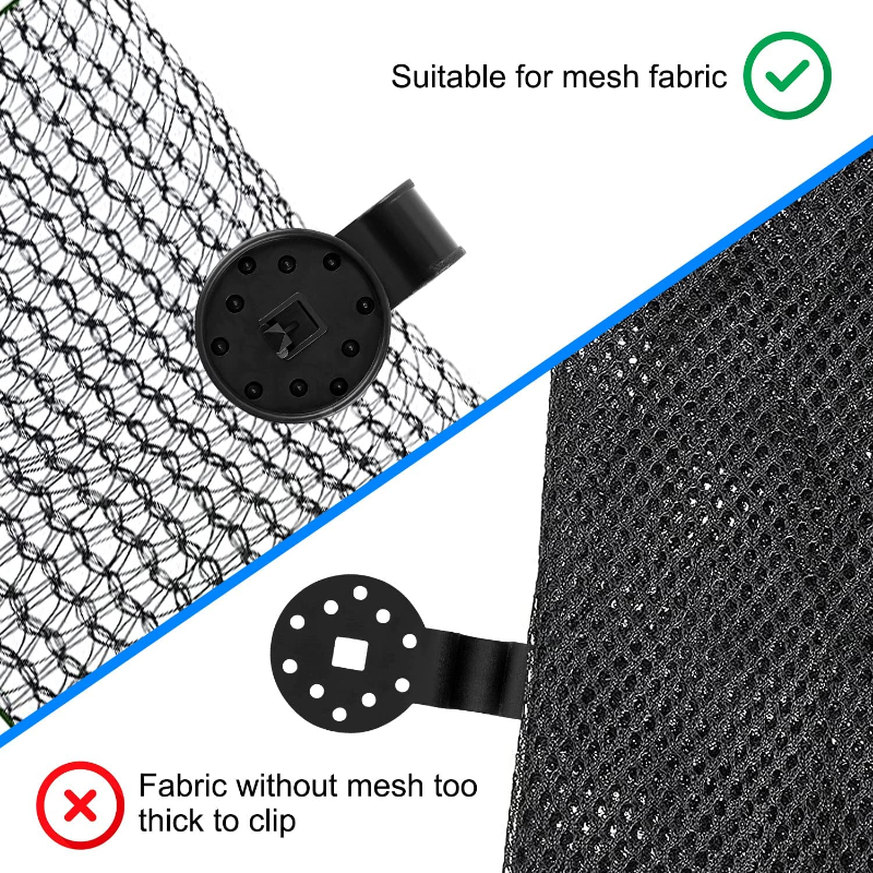 Shade Cloth Heavy Duty Lock Grip, 2023 New Shade Cloth Fix Plastic Clamp, Premium Tarp Clips Fence Fabric Clips for Greenhouse Outdoor Garden Netting, Anti Bird Netting, Sun Shade Net (100pcs)