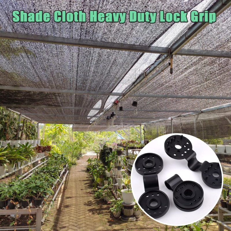 Shade Cloth Heavy Duty Lock Grip, 2023 New Shade Cloth Fix Plastic Clamp, Premium Tarp Clips Fence Fabric Clips for Greenhouse Outdoor Garden Netting, Anti Bird Netting, Sun Shade Net (100pcs)