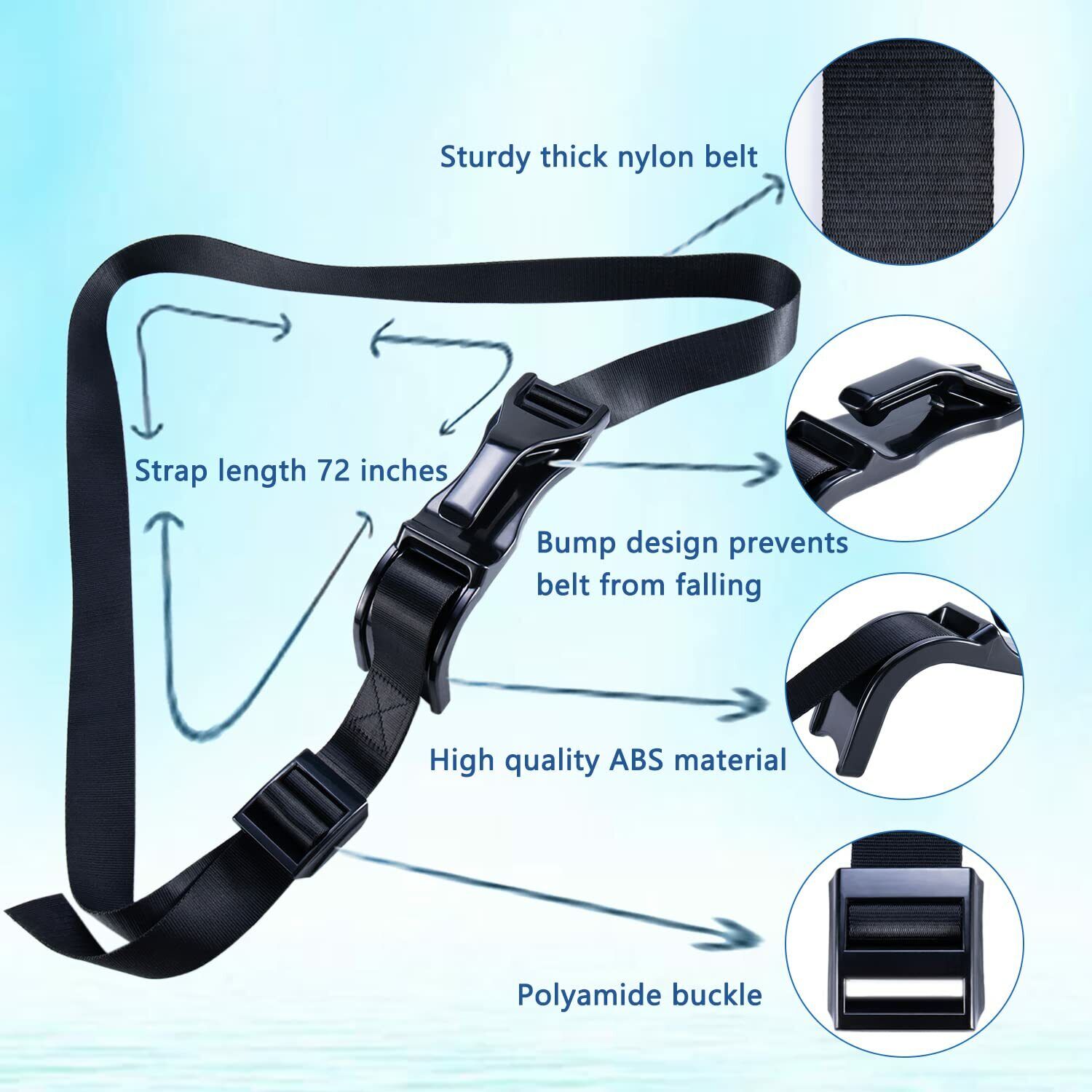 Pregnancy Bump Strap Adjuster, Seat Bump Belt for Protect Unborn Baby, Prevent Compression of the Abdomen, Comfort & Freedom for Pregnant Moms Belly, Maternity Must Haves, Make Driving More Comfortable