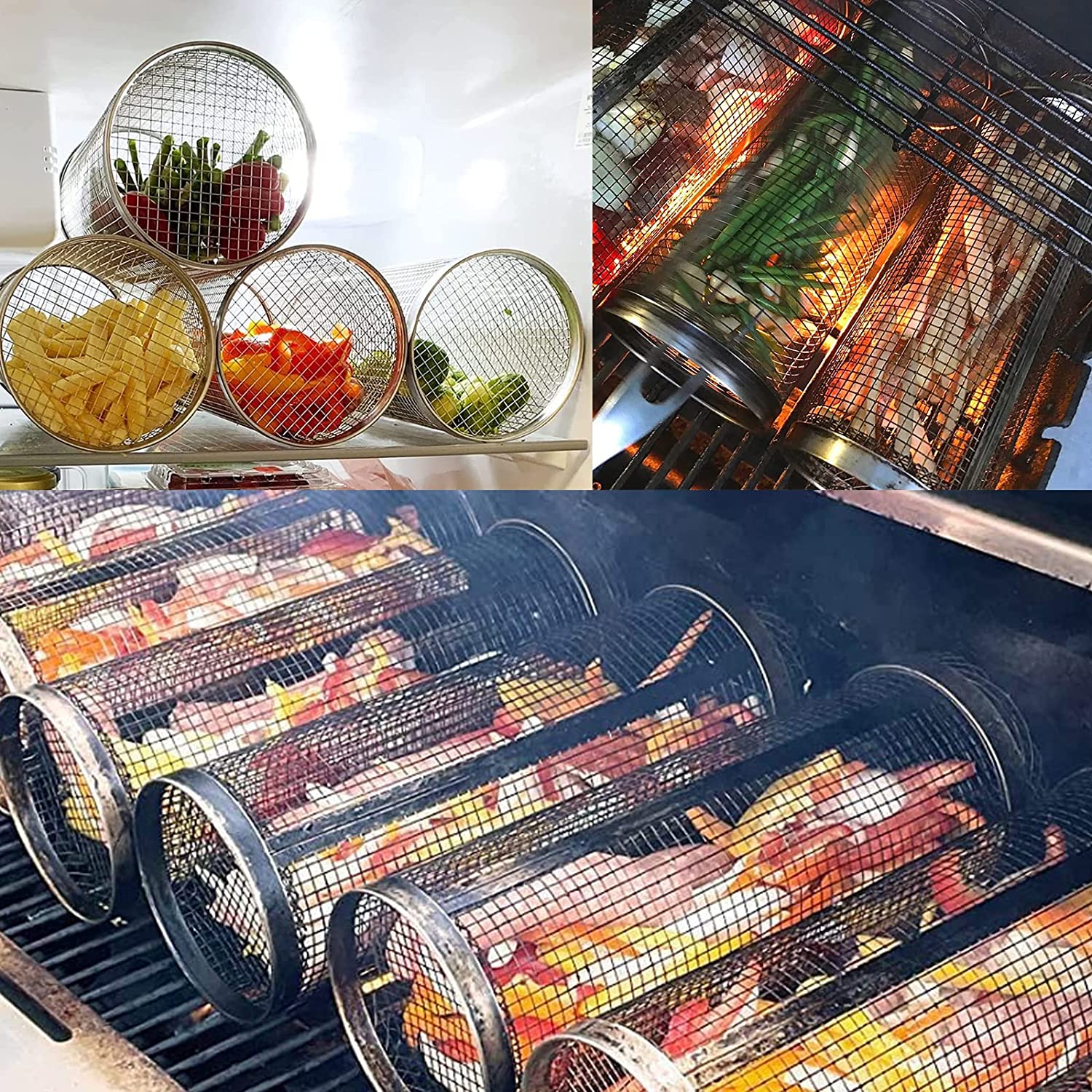 Rolling Grilling Basket