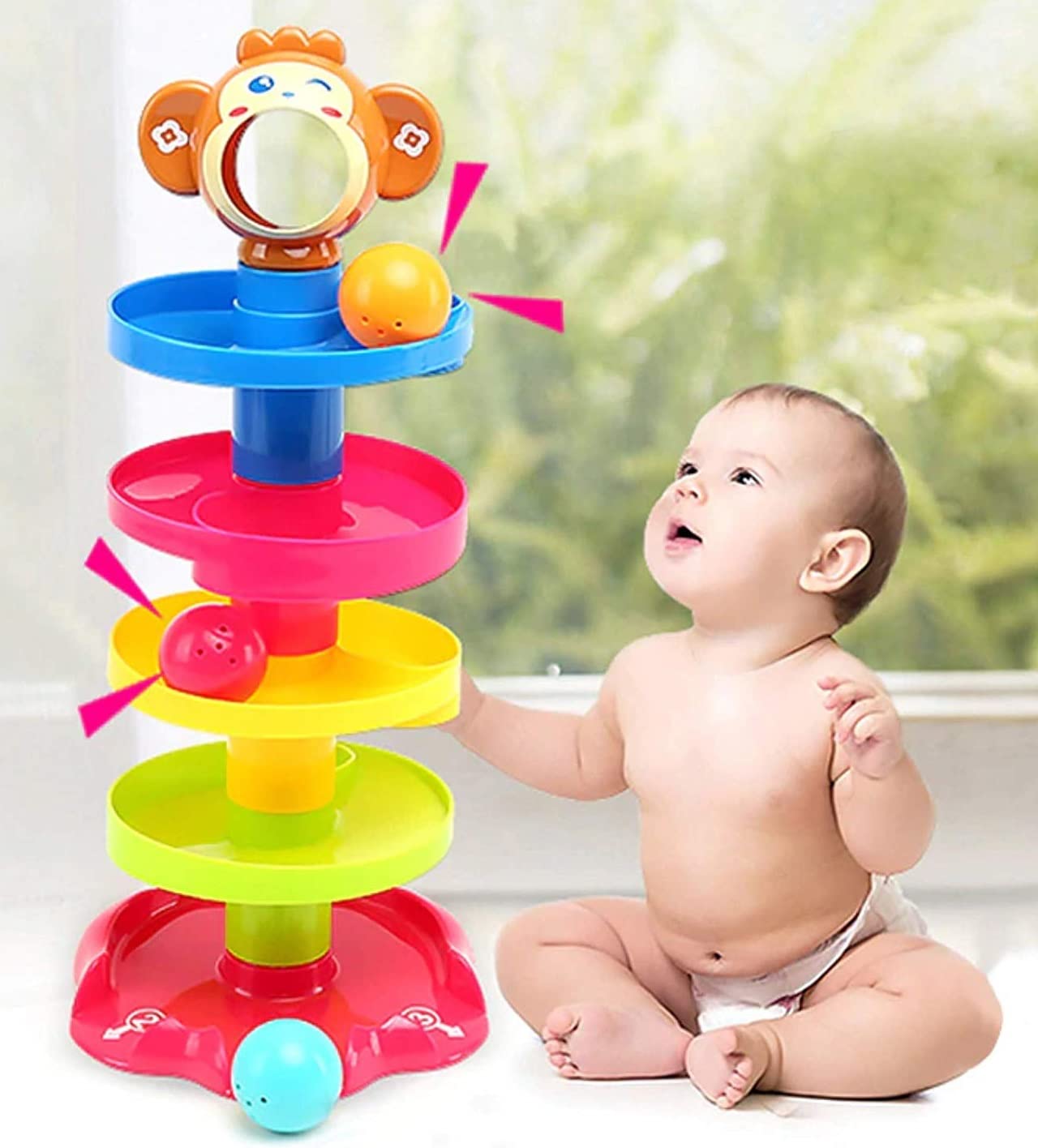Baby Ball Drop Play Tower 5 Layers