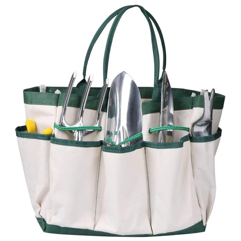 8 PCS Heavy Duty Gardening Tool Set Shovel Hand Rake Fork Transplanting Digging Tools