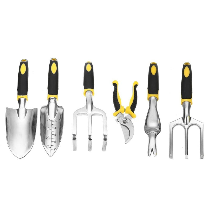 8 PCS Heavy Duty Gardening Tool Set Shovel Hand Rake Fork Transplantin