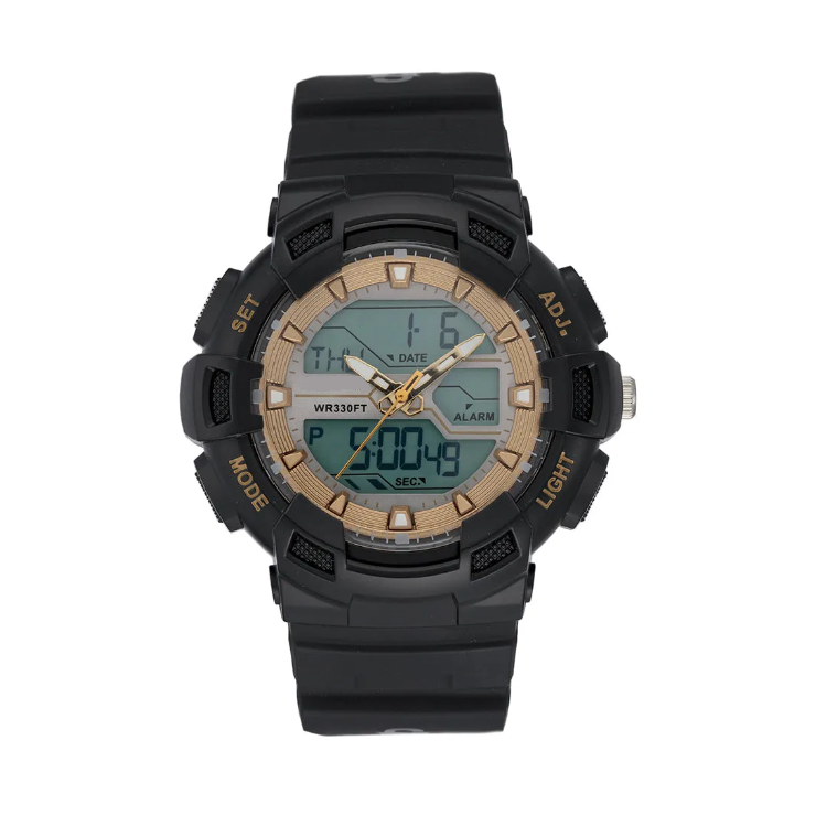 OVERSIZED SPORT WATCH BLACK