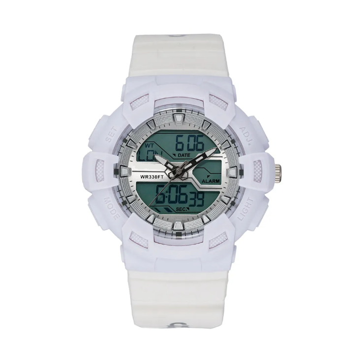 OVERSIZED SPORT WATCH WHITE