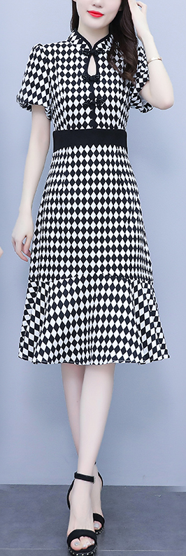 Vintage Short Sleeve Dress