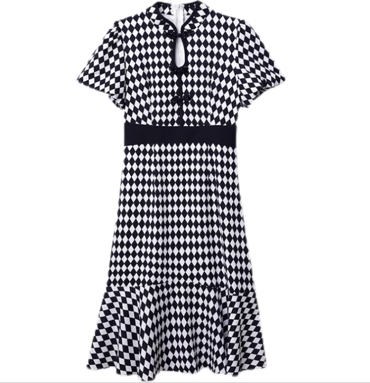 Vintage Short Sleeve Dress