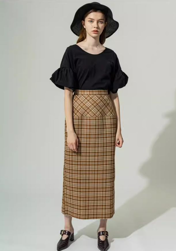 High waist midi skirt