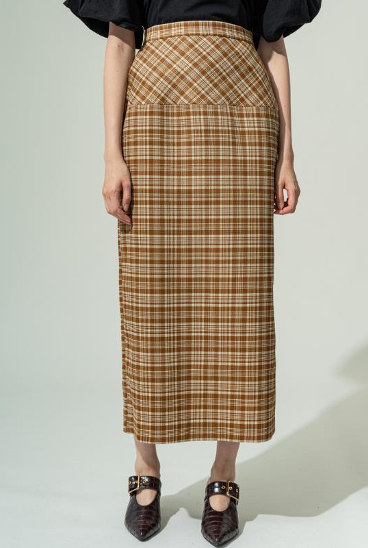 High waist midi skirt