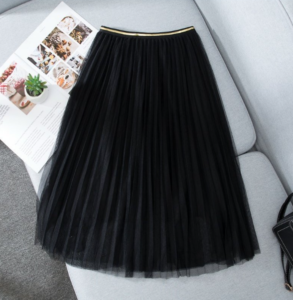 Little black mesh skirt