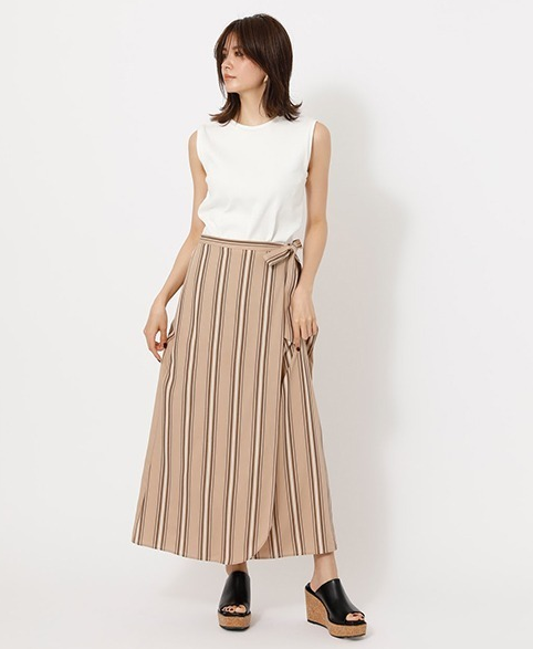 Little brown midi skirt