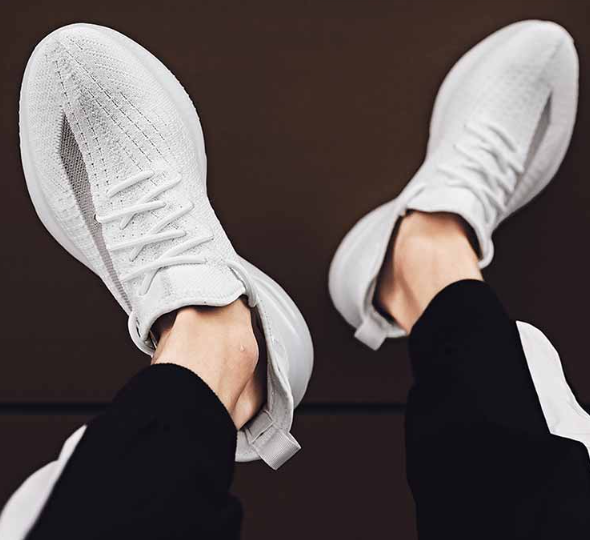 Space White Breathable Sneakers