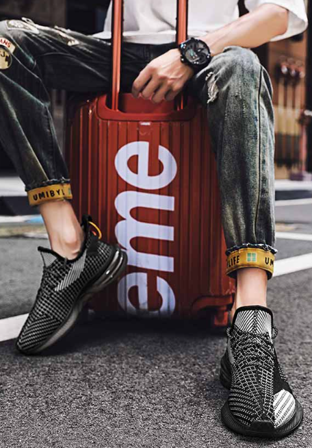 Autumn Black Breathable Sneakers