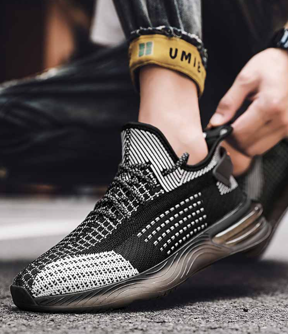 Autumn Black Breathable Sneakers