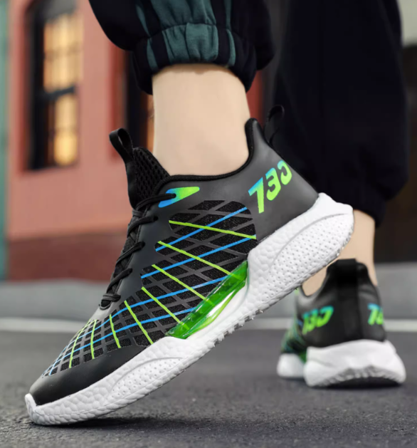 F Green Breathable  Sneakers