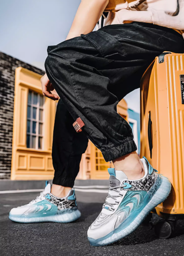 Baby Blue Breathable Sneakers