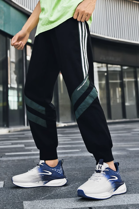 Prussian Blue Lightweight Shock Absorber Sneakers