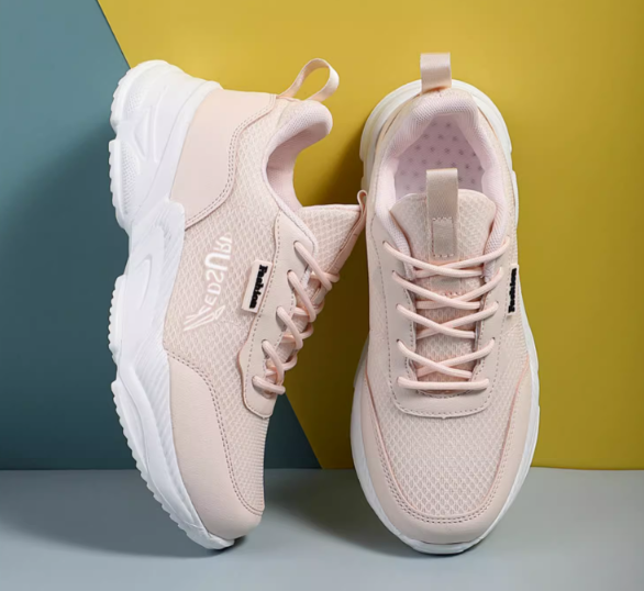 Lemonade Pink Thin Shock Absorbing Sneakers