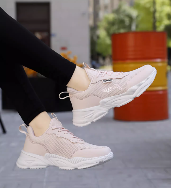 Lemonade Pink Thin Shock Absorbing Sneakers