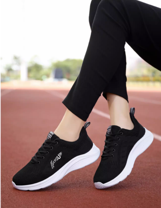 Chocolate Black Thin Shock Absorbing Sneakers