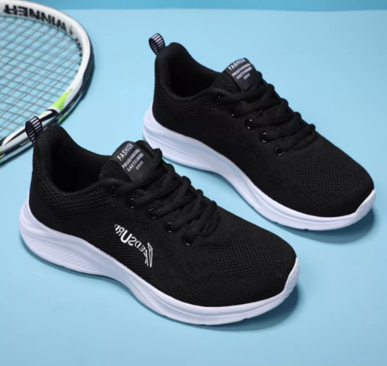 Chocolate Black Thin Shock Absorbing Sneakers