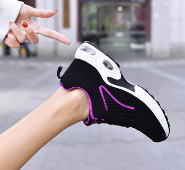 plum Purplr Pink Thin Shock Absorbing Sneakers
