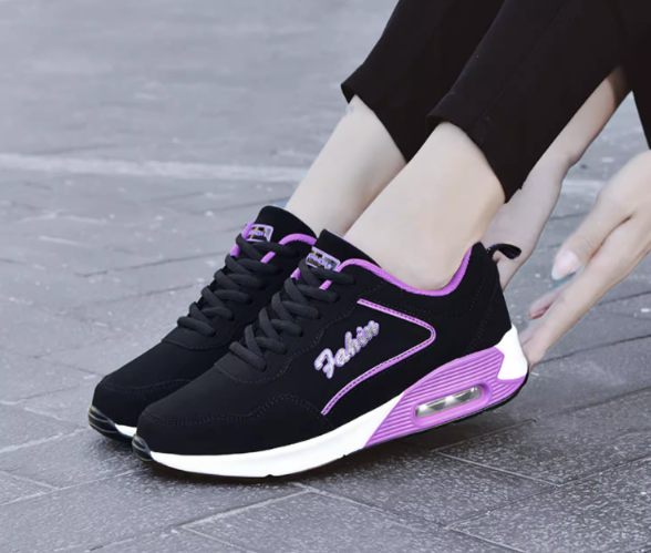 plum Purplr Pink Thin Shock Absorbing Sneakers