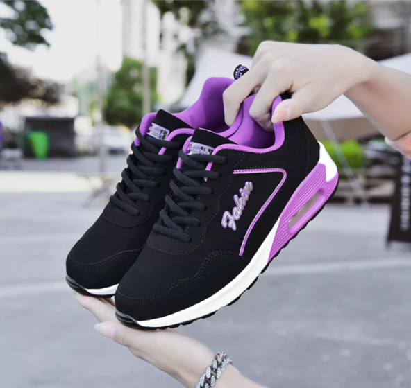 plum Purplr Pink Thin Shock Absorbing Sneakers