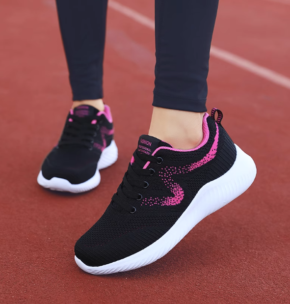 Carnation Pink Thin Shock Absorbing Sneakers