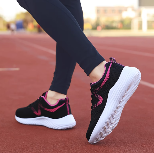 Carnation Pink Thin Shock Absorbing Sneakers