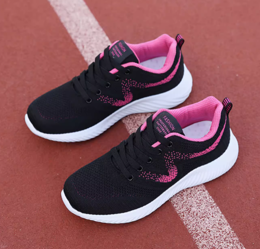 Carnation Pink Thin Shock Absorbing Sneakers