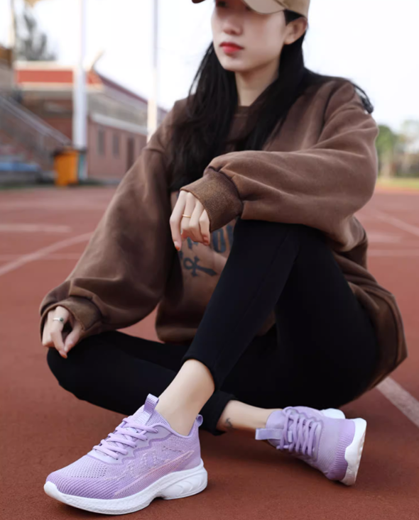 Azure Blue Thin Shock Absorbing Sneakers